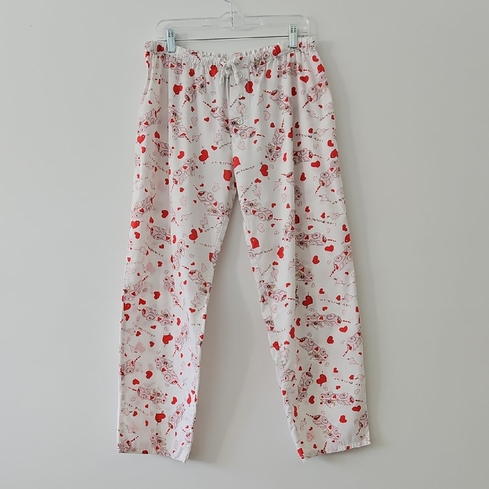 PJ Salvage Cotton "Love Machine" Lounge Pajama Pants Size Large